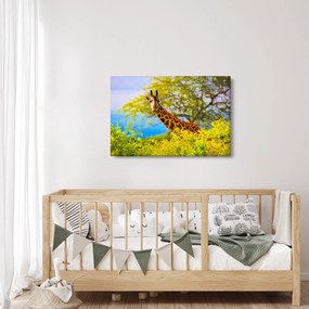 Obraz žirafy v Afrike (90x60 cm)