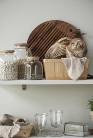 Drevená okrúhla doska s drážkami OILED ACACIA WOOD