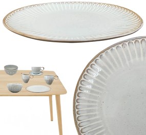 Keramický dezertný tanier Grau, (fi) 21 cm, sivá