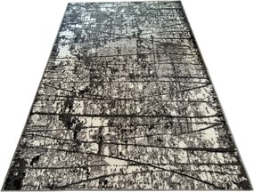 Klasický sivý koberec Shiraz BCF s bodkovaným vzorom Rozmer: 80x250 cm
