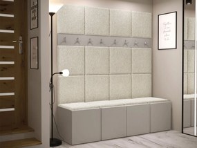 Predsieňová zostava Tavasz V, Farby: kašmír, Farba čalúnenia:: Abriamo 03