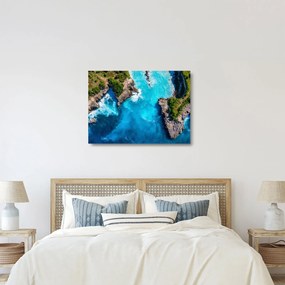 Sklenený obraz - Zátoka na Bali (70x50 cm)