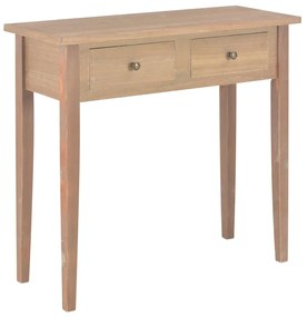 vidaXL Toaletný konzolový stolík, hnedý 79x30x74 cm, drevo