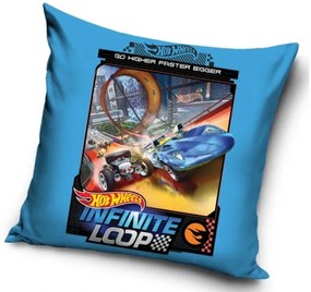 Detský vankúšik Hot Wheels Infinite Loop 40x40 cm