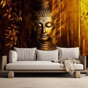 Gario Fototapeta Skrytý zlatý Budha Materiál: Vliesová, Rozmery: 400 x 280 cm