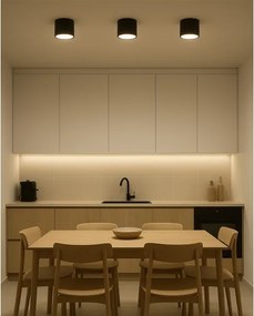 LED bodové svietidlo LED/10W/230V 3000/4000/6400K pr. 12 cm čierne