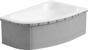 Mexen X-ST, polystyrénový plášť na rohovú vaňu 240 cm, biela, 55022-00