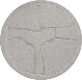 Koberec Agnella Morphic Organica sivý kruh