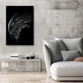 Gario Obraz na plátne Votrelec, čiernobiela hlava príšery - Alberto Perez Rozmery: 40 x 60 cm