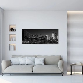 Obraz Brooklyn mosta v New Yorku (120x50 cm)