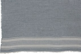 Modro - biely bavlnený prehoz Stripes - 130 * 170 cm