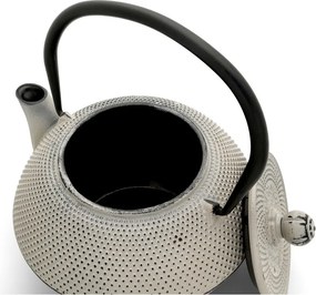 Sivá kanvica na čaj z liatiny 1,1 l Jang – Bredemeijer