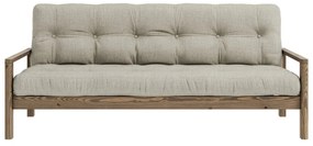 Béžová ľanová rozkladacia pohovka 205 cm Knob – Karup Design