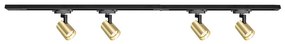 Bodové svietidlo v lištovom systéme VOLF 4xGU10/10W/230V zlatá/čierna