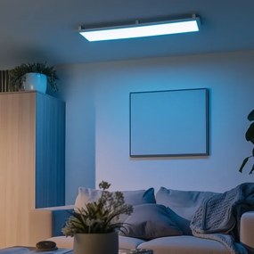 Eglo 32734 - LED RGBW stmievateľný povrchový panel SALOBRENA-C 34W/230V biela + diaľkový ovládač