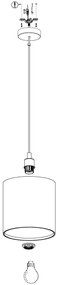 Eglo 43401 - Luster na lanku ARNHEM 1xE27/40W/230V