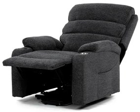 Autronic BONTEC Polohovacie kreslo, elektrické káblové ovládanie, šedá, látka, TV-S8348 GREY2 Farba: Šedá