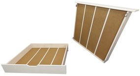 MG Detská posteľ domček Martin 90x200 - biela