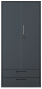 Megan Antracytowy - szuflada podwójna 195 cm