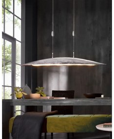 Kovové LED stmievateľné závesné svietidlo v striebornej farbe Colmar – Fischer &amp; Honsel