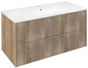 Sapho Sapho, CIRASA umývadlová skrinka 99,8x52x46cm, dub alabama strip, CR100-2322