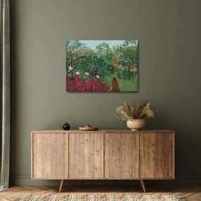 Obraz - Henri Rousseau, Tropical Forest with Monkeys, reprodukcia (70x50 cm)