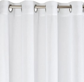 Dekorstudio Tylová záclona ESIM na dekoračných krúžkoch 140x250 cm – biela