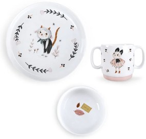 Porcelánová detská jedálenská súprava 3 ks Après la Pluie – Moulin Roty