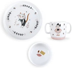 Porcelánová detská jedálenská súprava 3 ks Après la Pluie – Moulin Roty