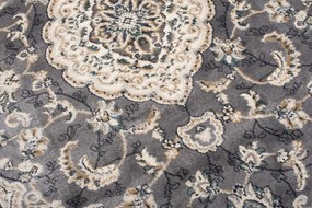 Koberec Dubai CHU 6956A – sivý obdĺžnikový koberec z polypropylénu Rozmer: 80x150 cm