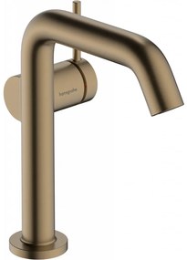 Hansgrohe Tecturis S - Páková umývadlová batéria 150 Fine CoolStart EcoSmart+ bez odtokovej súpravy, kartáčovaný bronz 73341140