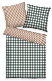 Tom Tailor Flanelové obliečky Tom Tailor Karo&Streifen 140x200/70x90cm