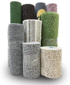 Balíček náhodných zvyškov nových kobercov ♻️ - Balíček C - min 10 m2 Mujkoberec Original