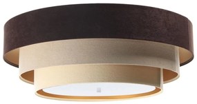 Stropné svietidlo TRINITI 2xE27/60W/230V hnedá/béžová/zlatá