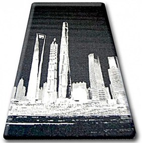 Kusový koberec City čierny 160x230cm