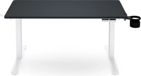 Elektrický stôl s nastaviteľnou výškou ergonomický bielo-antracitový,1200x600 mm: ARIA