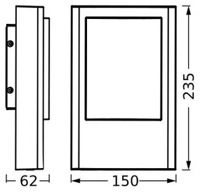 Ledvance - LED Vonkajšie nástenné svietidlo ENDURA STYLE LED/12,5W/230V IP44