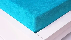 Froté plachta 90 × 200 cm Exclusive – tyrkysová