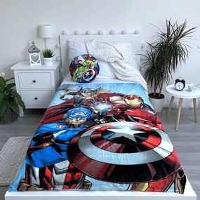 Detská deka z mikroplyšu 100x150 cm Avengers Heroes - Jerry Fabrics
