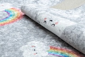 Dywany Łuszczów Detský kusový koberec Junior 52063.801 Rainbow grey - 80x150 cm
