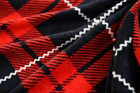 Obliečky mikroplyš ALBURY červené Rozmer obliečky: 2 ks 70 x 90 cm | 200 x 220 cm