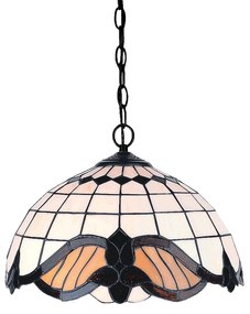 Rustikálny luster Tiffany Prezent 146 vzor 1 23*120*Ø41