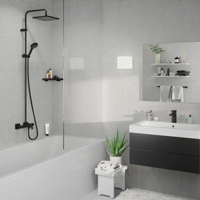 Hansgrohe Vernis Shape, Showerpipe 240 1jet s vaňovým termostatom, čierna matná, HAN-26900670