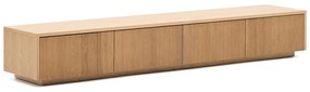 TV stolík v dekore duba v prírodnej farbe 200x30x40 cm Helvine – Kave Home