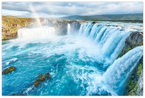 Obraz - Vodopád Godafoss (90x60 cm)
