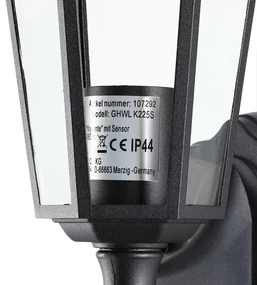 InternetovaZahrada Nástenná lampa Krysante so senzorom