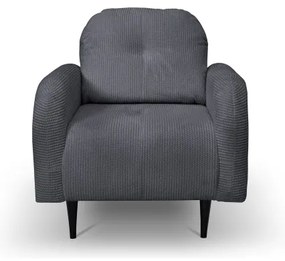 Čalúnené kreslo CLOUDY sivé