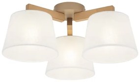 Brilagi - Prisadený luster LATTE SABIA 3xE27/15W/230V borovica/biela