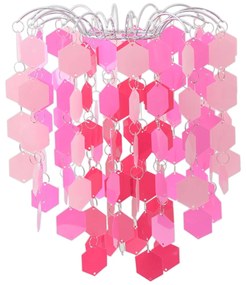 Závesná lampa 6008519, ružové dekoračné prvky