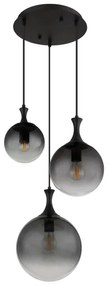 Globo 15885-3H - Luster na lanku DALTON 3xE27/10W/230V pr. 48 cm čierna